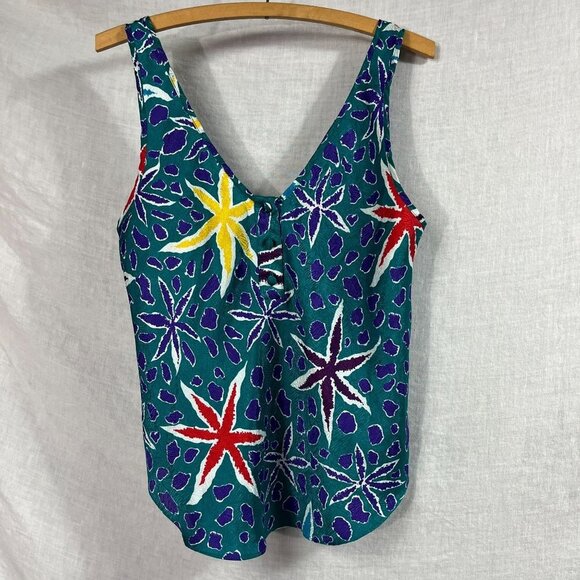 Victorias Secret Gold Label Tropical Sleep Cami Womens S Summer Pajama Tank - Picture 1 of 11